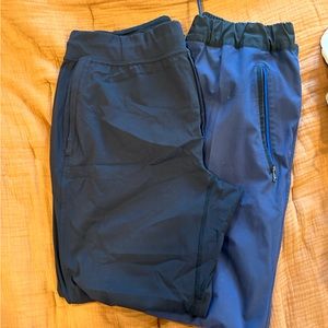 Lot of two men’s lululemon jogger pants - blue and black